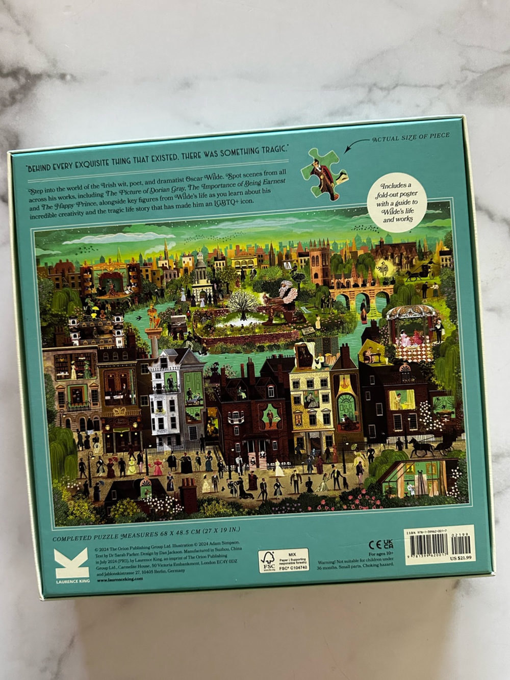 Laurence King - The World of Oscar Wilde - 1000-piece jigsaw puzzle - Picture 5 of 5